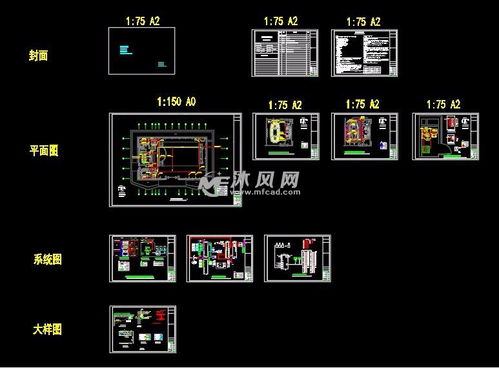 某展示中心弱电设备安装大样图cad
